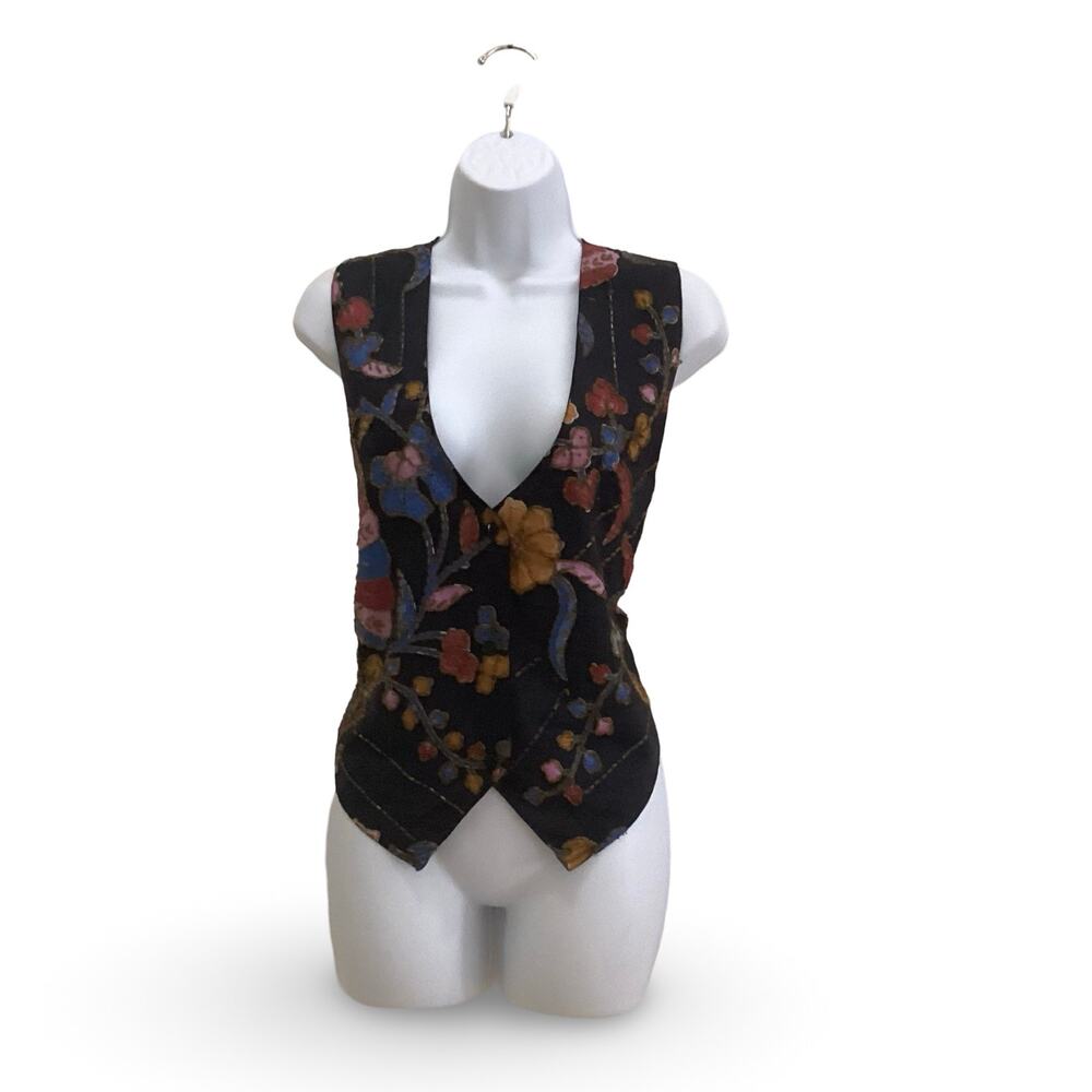 Beaded Satin Vest